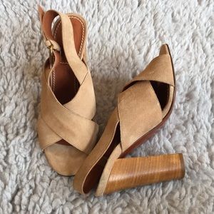LANVIN suede heels size 37 euro 6.5 US